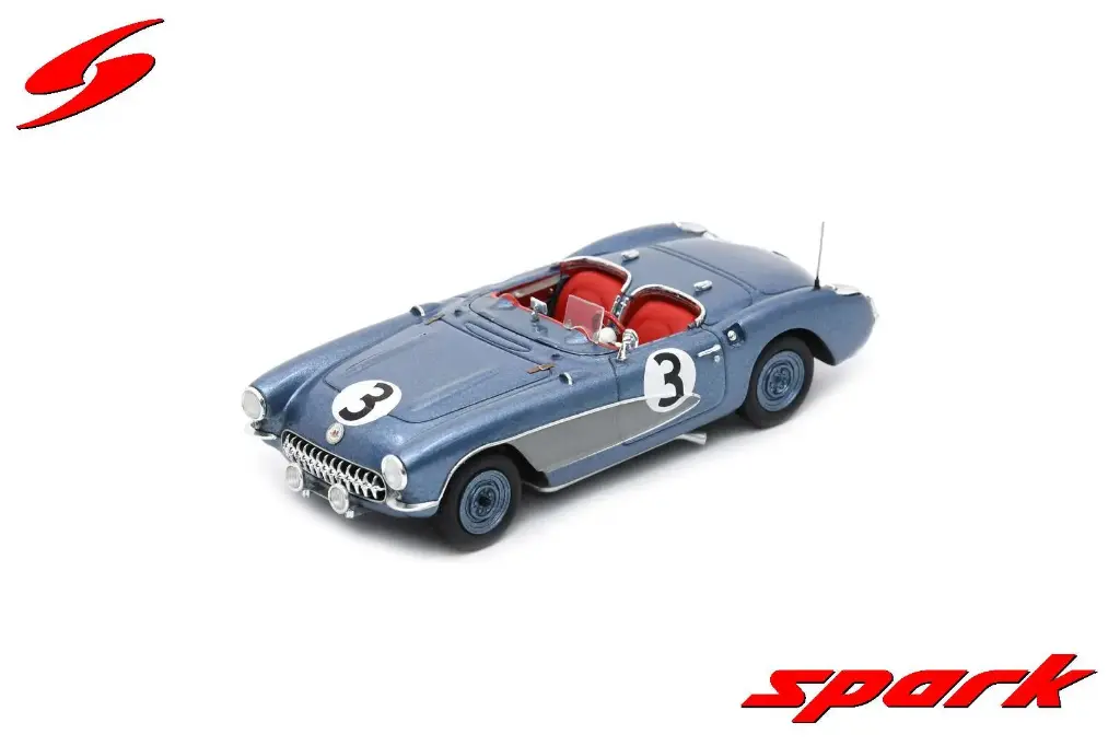 Spark model : Chevrolet Corvette C1 No.3 12H Sebring 1956 D. Davis - R. Gatz