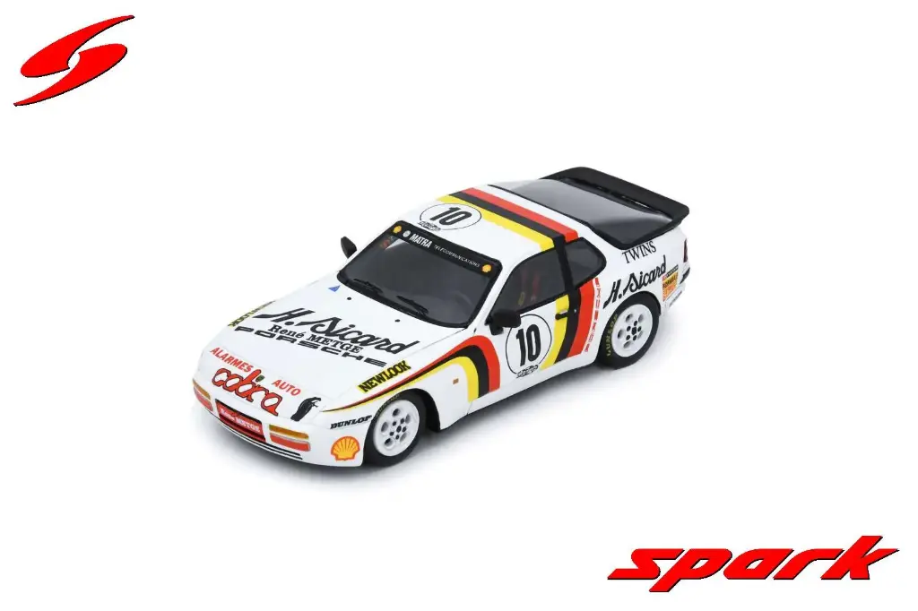 Spark Model : Porsche 944 Turbo Cup No.10 French Champion 1987 René Metge