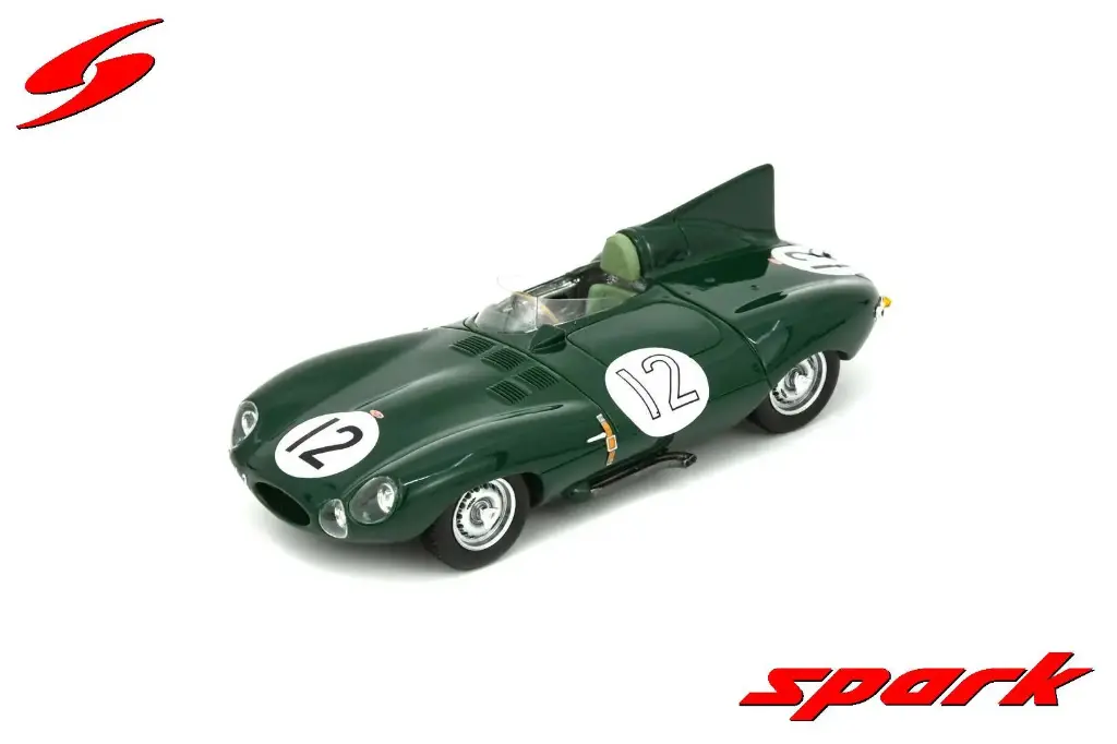 Spark : Jaguar D No.12 Le Mans 24H 1954 S. Moss – P. Walker