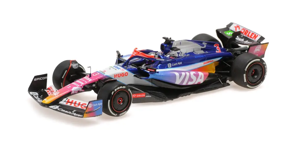 Minichamps : Visa Cash RB Formula One Team VCARB 01 n°3 Daniel Ricciardo Gp Miami 2024