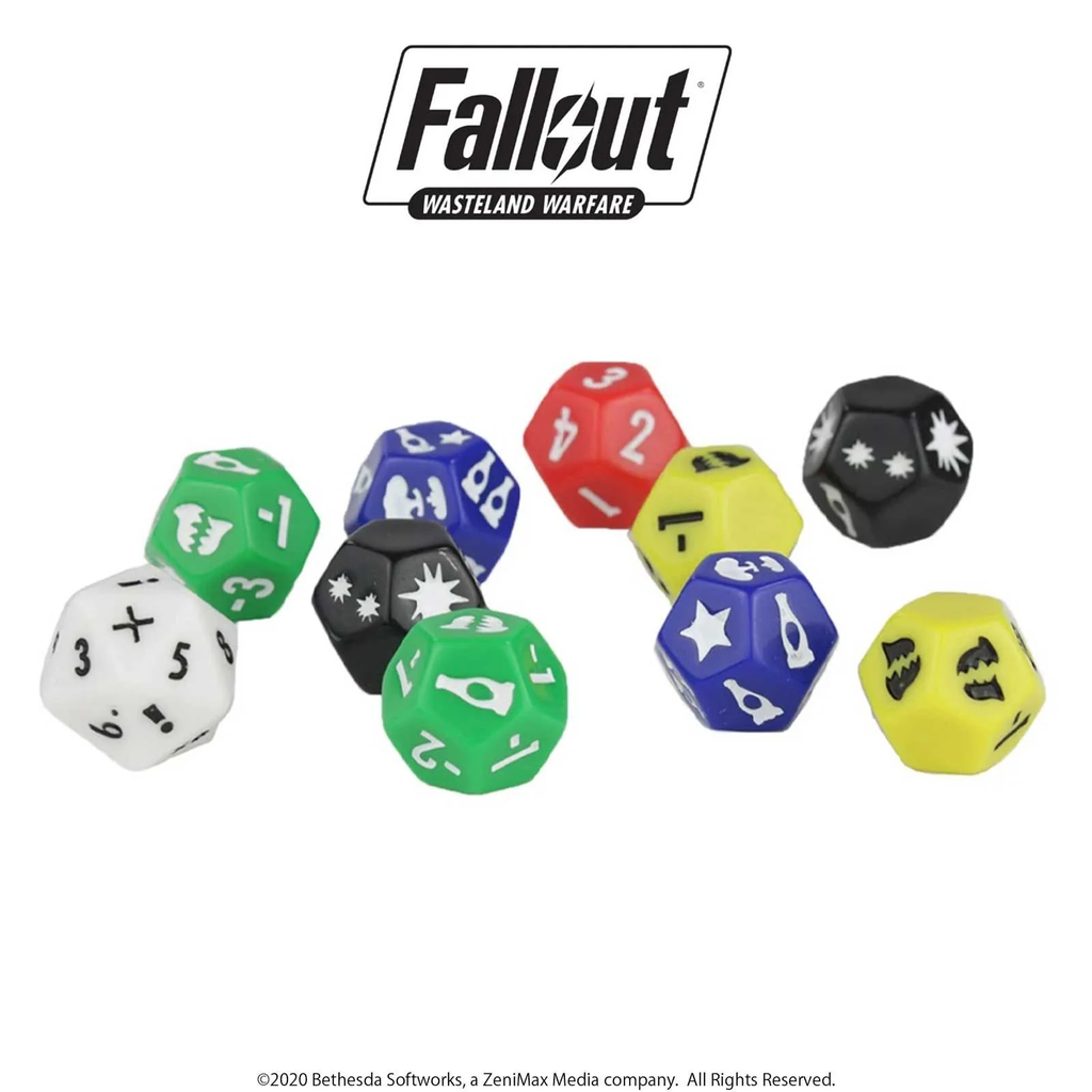 Fallout Wasteland Warfare : Set de dès (10pcs)