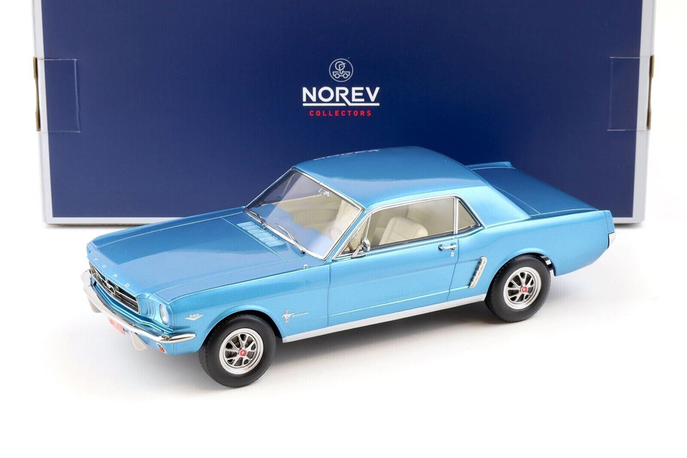 Norev : Ford Mustang Coupé 1965 Twilight Turquoise métallisé 