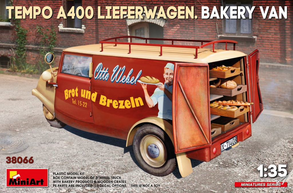 MiniArt : Tempo A400 Lieferwagen. Bakery Van