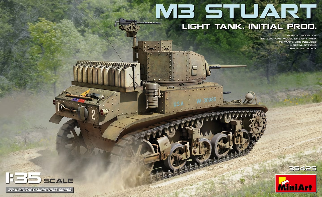 MiniArt : M3 Stuart│Light Tank. Initial Prod.