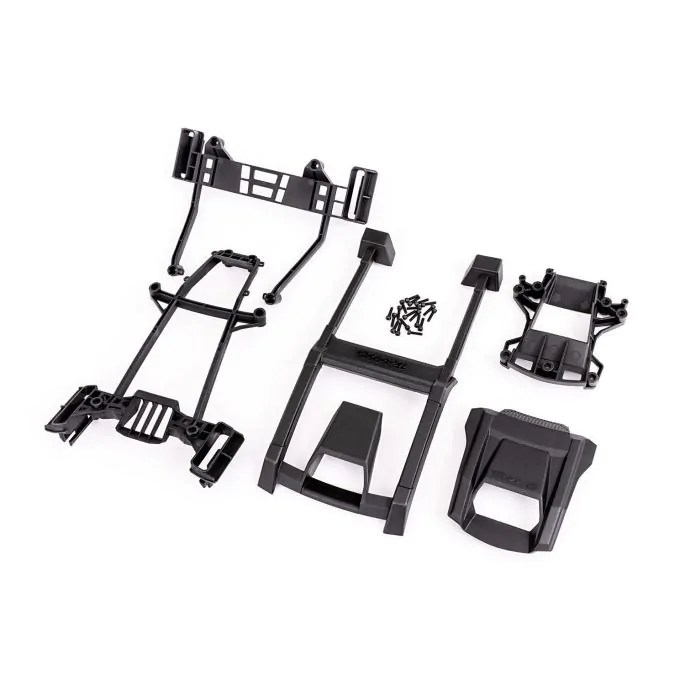 Traxxas : Body support (includes front mount & rear latch, roof & hood skid pads)/ 3x12mm CS (19) (attaches to #7812 body)