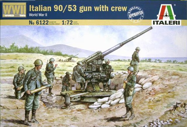 Italeri : 90/53 gun with Crew