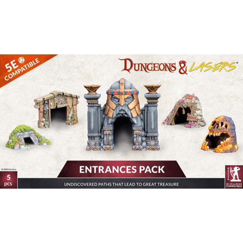 Dugeon & Laser :  Entrances Pack - Set de décors │ Dungeons & Dragons 5E Compatible