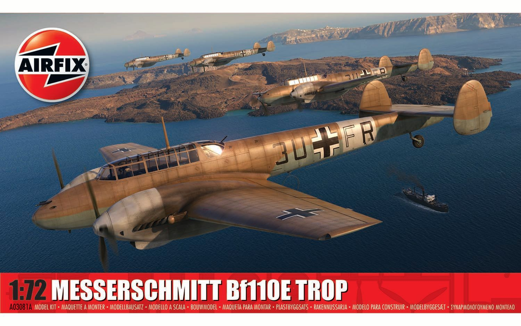 Airfix :  Messerschmitt Bf110E Trop