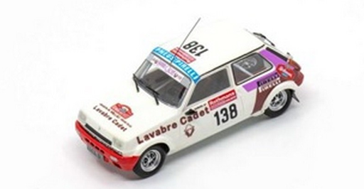 [SPK SF174] Spark : RENAULT 5 Alpine Gr2 N°138 1000 Pistes de Canjuers 1983 D. Auriol - J. Y. Tissiot