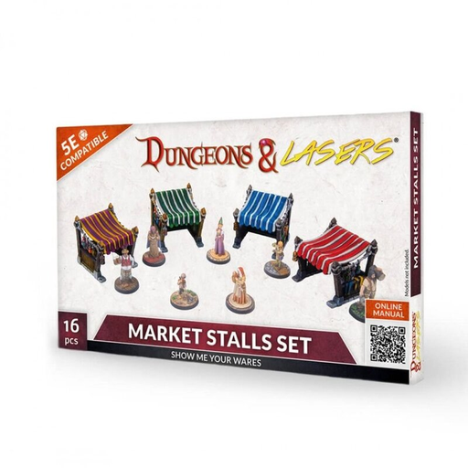 [ARS DNL0055] Dungeon & Lasers : Market Stalls Set │ Dungeons & Dragons 5E Compatible