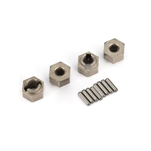 [TAX 9750A] Traxxas : Hexagone de roue Métal 7mm + Pins (8Pcs) │ TRX-4M