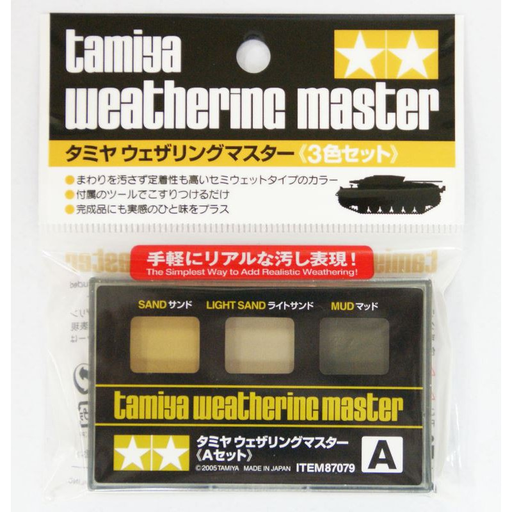 [TYA 87079] Tamiya : Palette de Weathering Master -A- [Sand/Light Sand/Mud]