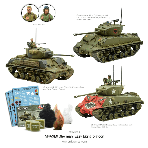 [WLG 402013014] Bolt Action : M4A3E8 Sherman 'Easy Eight' Platoon