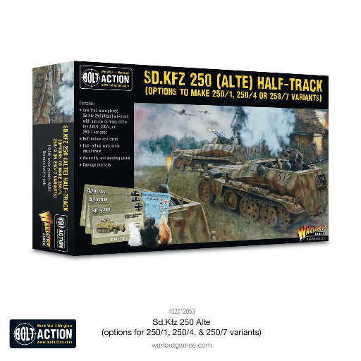 [WLG 402012053] Bolt Action : Sd.Kfz 250 (Alte) Half-Track │ Early - Mid - Late