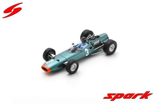 [SPK 18S714] Spark : BRM P261 no.3│Winner Monaco GP 1965│Graham Hill with Acrylic Cover