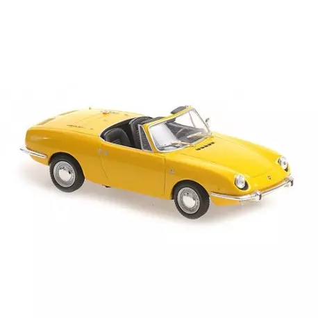 [MAC 940 121230] Maxichamps : Fiat 850 Sport Spider │ 1968 Jaune 