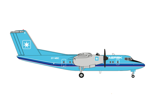 [HER 572637] Herpa : Maersk Air De Havilland Canada DHC-7 - OY-MBC