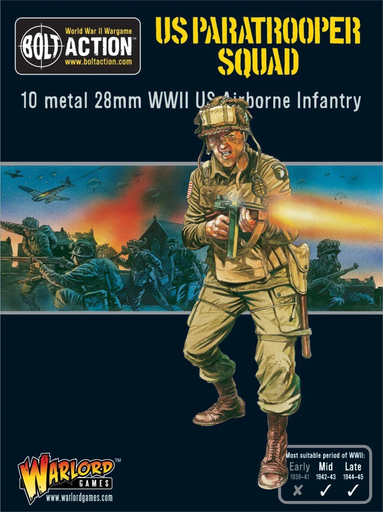 [WLG 402213101] Bolt Action : US Paratrooper Squad │ Mid - Late