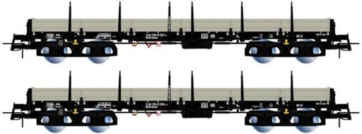 [RIA HR6477] Rivarossi : 2 wagons remms avec chargement thyssen