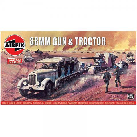 [AIR A02303V] 88mm Gun & Tractor