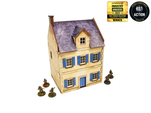 [MAS HOO127] Micro Art Studio : WW2 Normandy Town House 3 │ Pre Painted