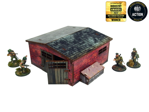 [MAS HOO128] Micro Art Studio : WW2 Normandy - Abris en Brique rouge │ Pre Painted