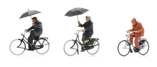 [ATE 5870016] Artitec : Cyclistes sous la pluie 