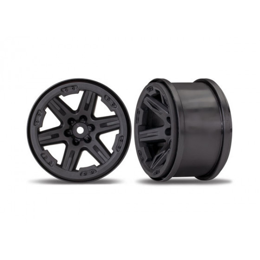 [TAX 6772] Traxxas : Jantes RXT Noir 2.8 (2pcs)