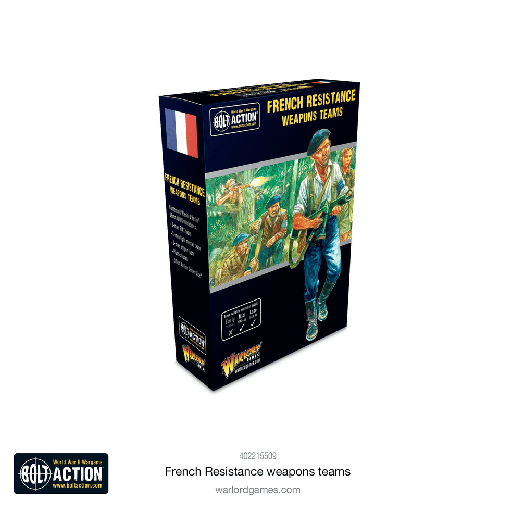 [WLG 402215509] Bolt Action : French Resistance Weapons Teams │ Mid - Late