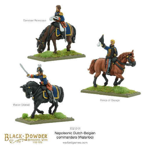 [WLG 303212401] Black Powder : Belgian - Dutch Commanders 