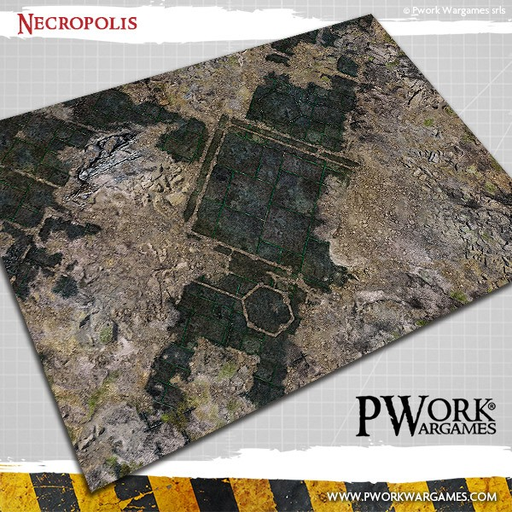 [PWW GM01800N44x60] PWork Wargames : Necropolis │ 44x60 - Neoprene