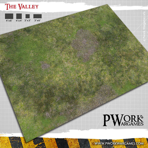 [PWW GM03200N44X60] PWork Wargames : The Valley │ 44x60 - Neoprene