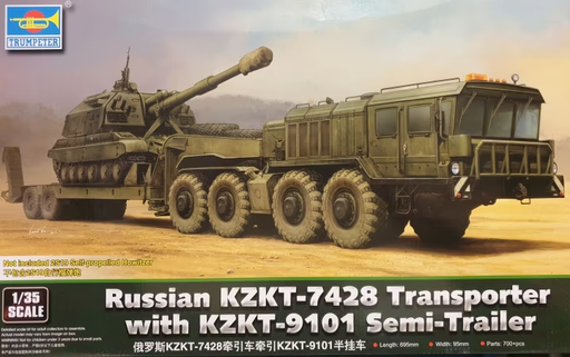 [TRM 01039] Trumpeter : Russian KZKT-7428 Transporter w/ KZKT-9101 Semi-Trailer