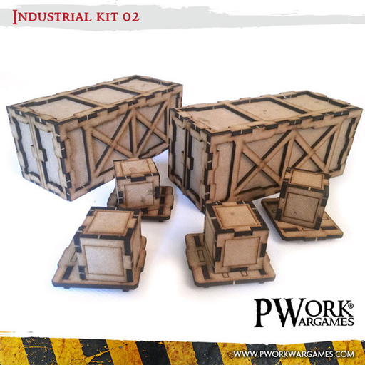 [PWW TS00202MDF] PWork Wargames : Undustrial Kit 02