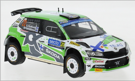 [IXM RAM863BLQ] Skoda Fabia Rally2 EVO, No.20 Rallye Finnland E.Lindholm/R.Hämäläinen 2022