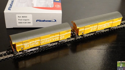 [MAB 86500] Mabac : 2 wagons post 