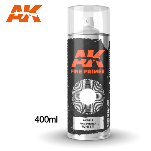 [AK 1011] Ak : Spray Fine Primer Blanc │ 400ml