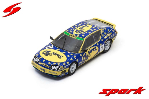 [SPK S7333] Alpine V6 Turbo No.1 Champion Renault Elf Turbo Europa Cup 1988 Massimo Sigala