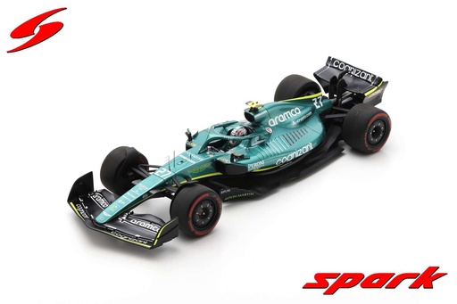 [SPK 18S761] Aston Martin AMR22 No.27 Aston Martin Aramco Cognizant F1 Team Bahrain GP 2022 Nico Hülkenberg avec vitrine