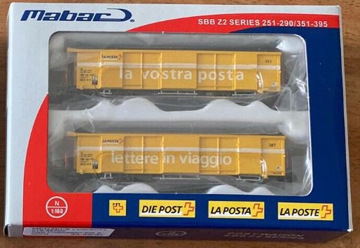 [MAB 86502] Mabac : 2 wagons poste suissse