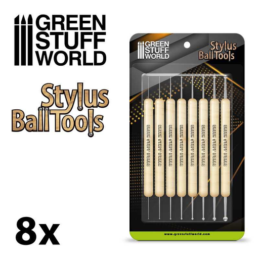 [GSW 1335] Green Stuff : Stylet à boules (8pcs)