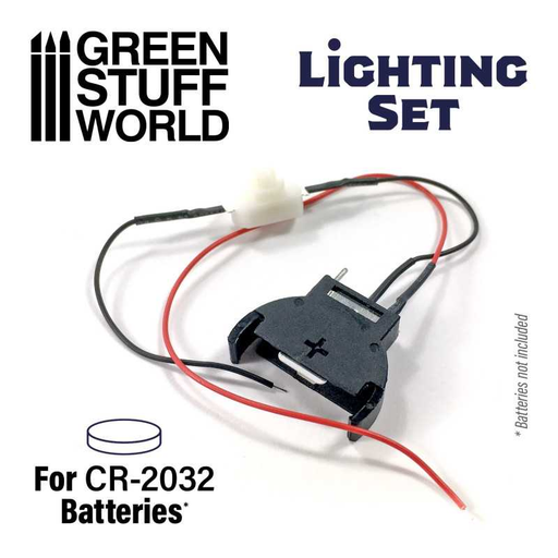 [GSW 1573] Green Stuff : Alimentation pour éclairage Led *Pile non inclue