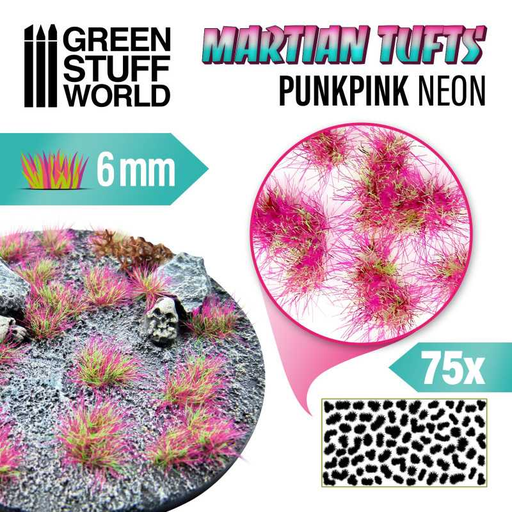 [GRE 10681] Green Stuff : Martian Tufts Punkpink Neon │6mm [75pcs]