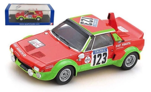 [SPK SF264] Fiat X 1/9 Abarth No.123 Tour de France Automobile 1974 G. Pianta - F. Rossetti