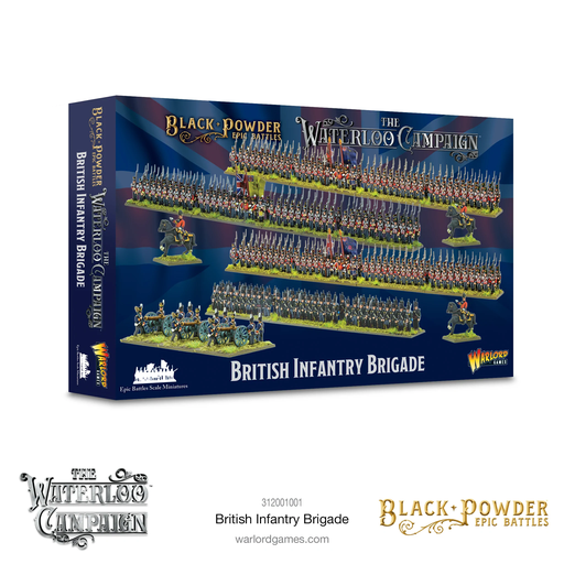 [WLG 312001001] Black Powder Epic : British Infantry Brigade │ The Waterloo Campaign