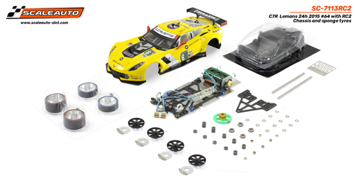 [SCT SC-7113RC2] corvette C7R GT3 n°64 Le Mans  Chassis Sc-8003 - Pneus mousses  - Interieur lexan