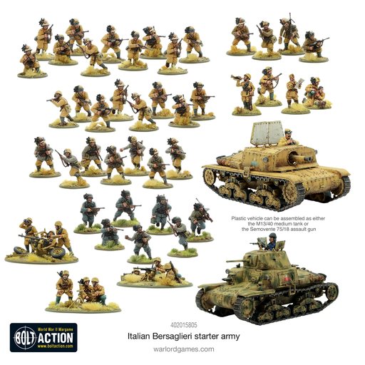 [WLG 402015805] Boltaction : Italian Bersaglieri Starter Army