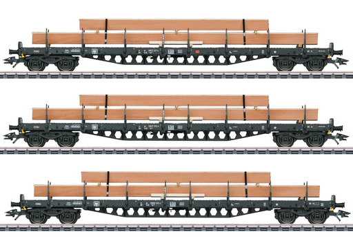 [MKN 47153] Marklin : Set de wagons à ranchers avec chargement de bois