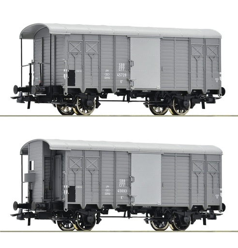 [ROC 76646] Roco :Wagon Couvert K (2pcs°