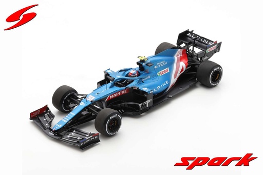 [SPK 18S600] Alpine A521 No.31 Alpine F1 Team Winner Hungarian GP 2021 Esteban Ocon With Pit Board